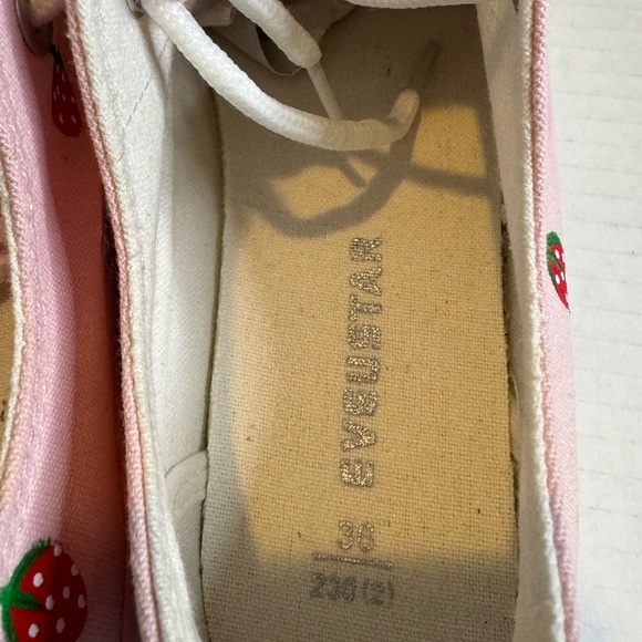 Pink Kids Shoes with White Accents - Picture 4 of 14